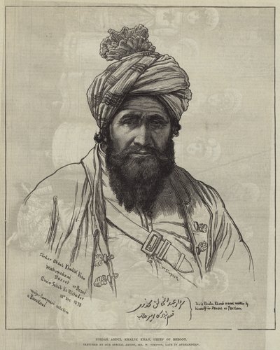 Sirdar Abdul Khalik Khan, chef de Bezoot - William Crimea Simpson